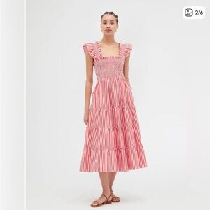 Hill House Home Ellie Nap Dress - Cherry Stripe